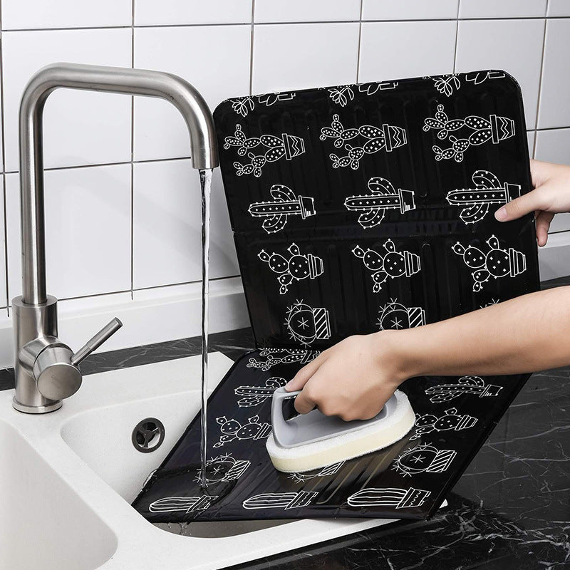 Kitchen Oil-Proof Baffle Thickened Aluminum Foil Insulation Oil-Proof Stove Cooking Cooking Oil-Fume Clapboard Oil-Proof Baffle