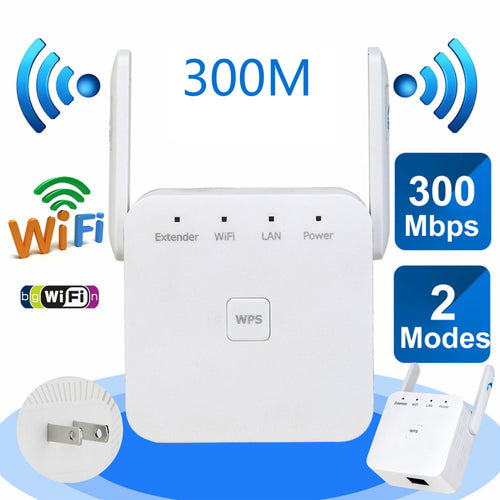 300M WiFi Range Extender Signal Booster Wireless Repeater WPS Router WiFi Signal Amplifier
