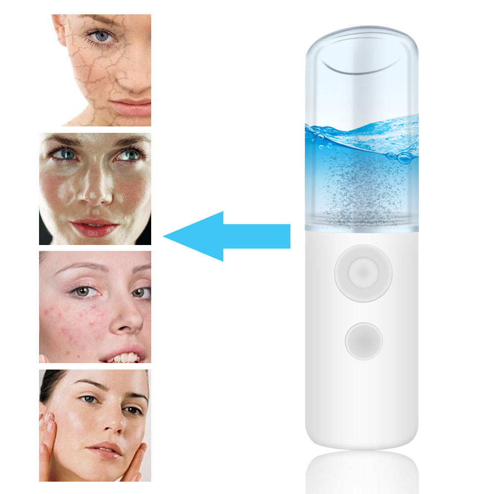 Nano Spray Moisturizing Instrument HailiCare Portable Moisturizing Cold Spray Machine Face Steamer Beauty Instrument