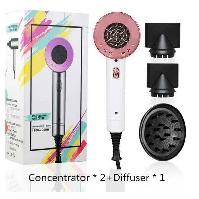 Hair Dryer Strong Wind Professional Hair dryer Salon Dryer Hot &Cold Wind Negative Ionic Hammer Blower Dry Electric Hair dryer