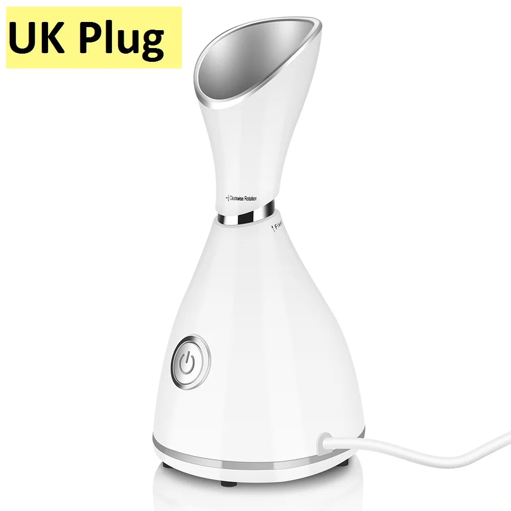 US EU AU Plug Facial Steamer Cleaner Nano Ionic Facial Deep Cleaning Hot Steamer Face Sprayer Machine Beauty Face Steam Device